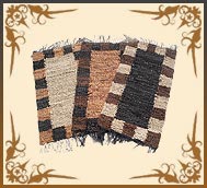 Leather Border Rugs