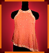 Beaded Top with Halter Neck