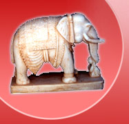 elephant statues, animal figures, animal sculptures