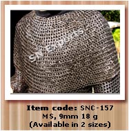 Aventail or Camail, Wedge Riveted Chainmail