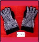 CHAIN MAIL GLOVES & STEEL GAUNTLETS